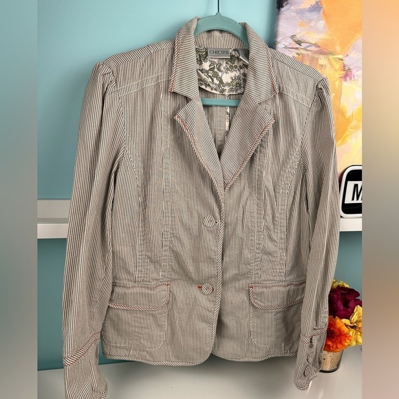 Chicos cotton jacket, chicos size 2, excellent condition - Picture 5 of 12